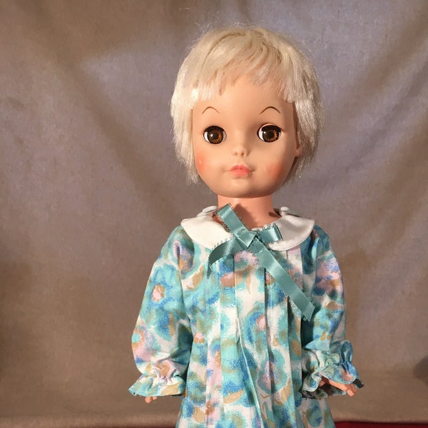 19" white/blonde marked vinyl/plastic doll