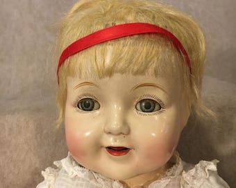 Muñeca de composición pequeña de 18" - ¿años 30?
