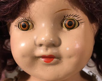 Muñeca de composición de 18" sin marcar - ¿década de 1930?