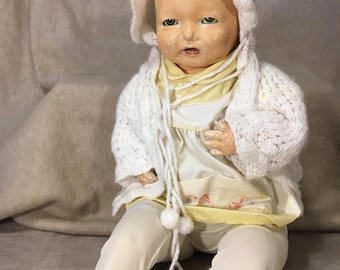 Muñeca Effanbee Bubbles de 22" en bruto - 1924