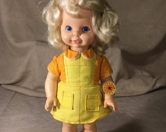 Muñeca Mattel Timey Talk de 17 pulgadas - 1969
