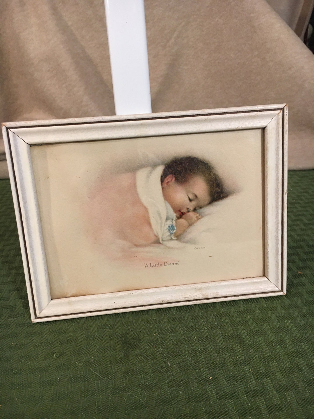 Set of Small Framed Vintage Baby Prints Etsy