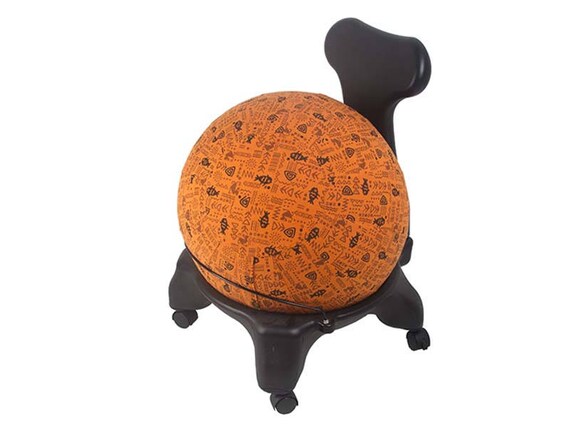 orange yoga ball