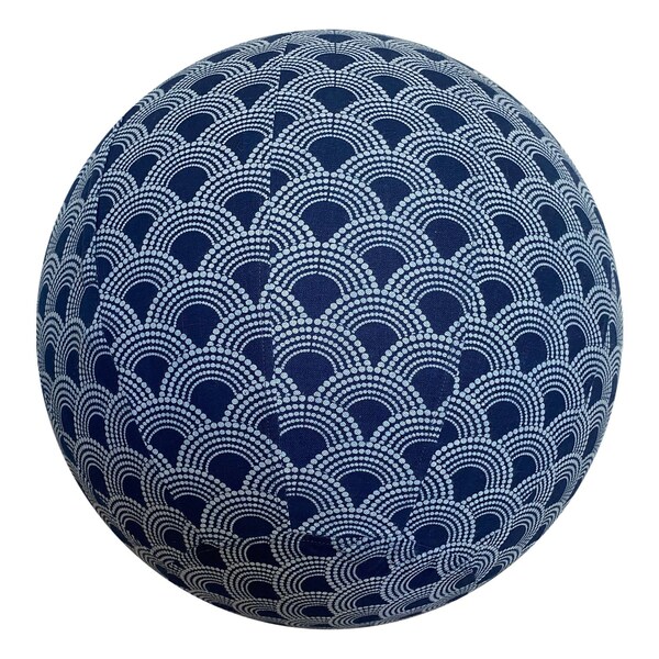 75cm Yoga Ball Cover - copertura della sfera di equilibrio, copertura della palla di esercizio, copertura della palla del fitness, copertura della sfera fisiologica - Indigo Fan