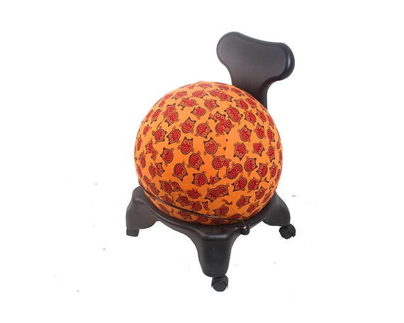 orange yoga ball