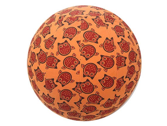 orange yoga ball