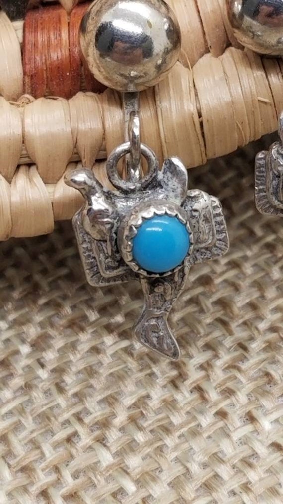Sterling Silver Sleeping  Beauty Turquoise Vintag… - image 3