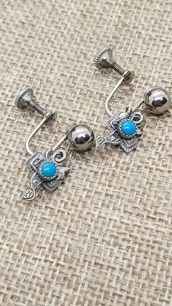 Sterling Silver Sleeping  Beauty Turquoise Vintag… - image 5