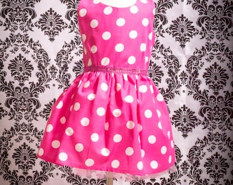 Pink Polka Dot Dress | Etsy