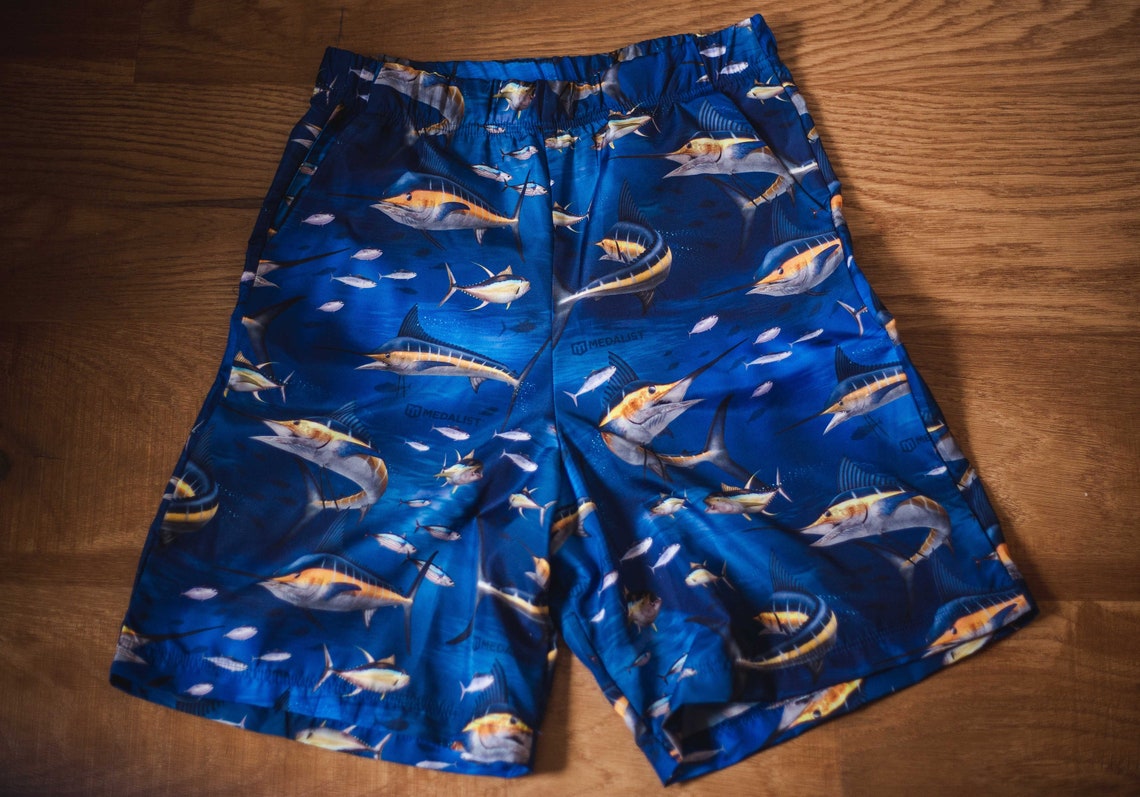 Fishes Shorts Fishing Shorts Shorts for Fishing | Etsy