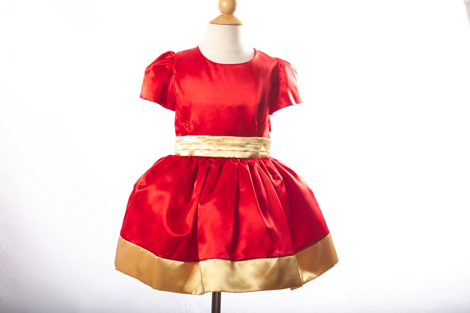 red and gold clothes