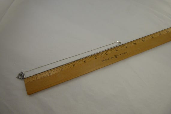 925 Solid Sterling Silver Open Heart Marcasite Ne… - image 12