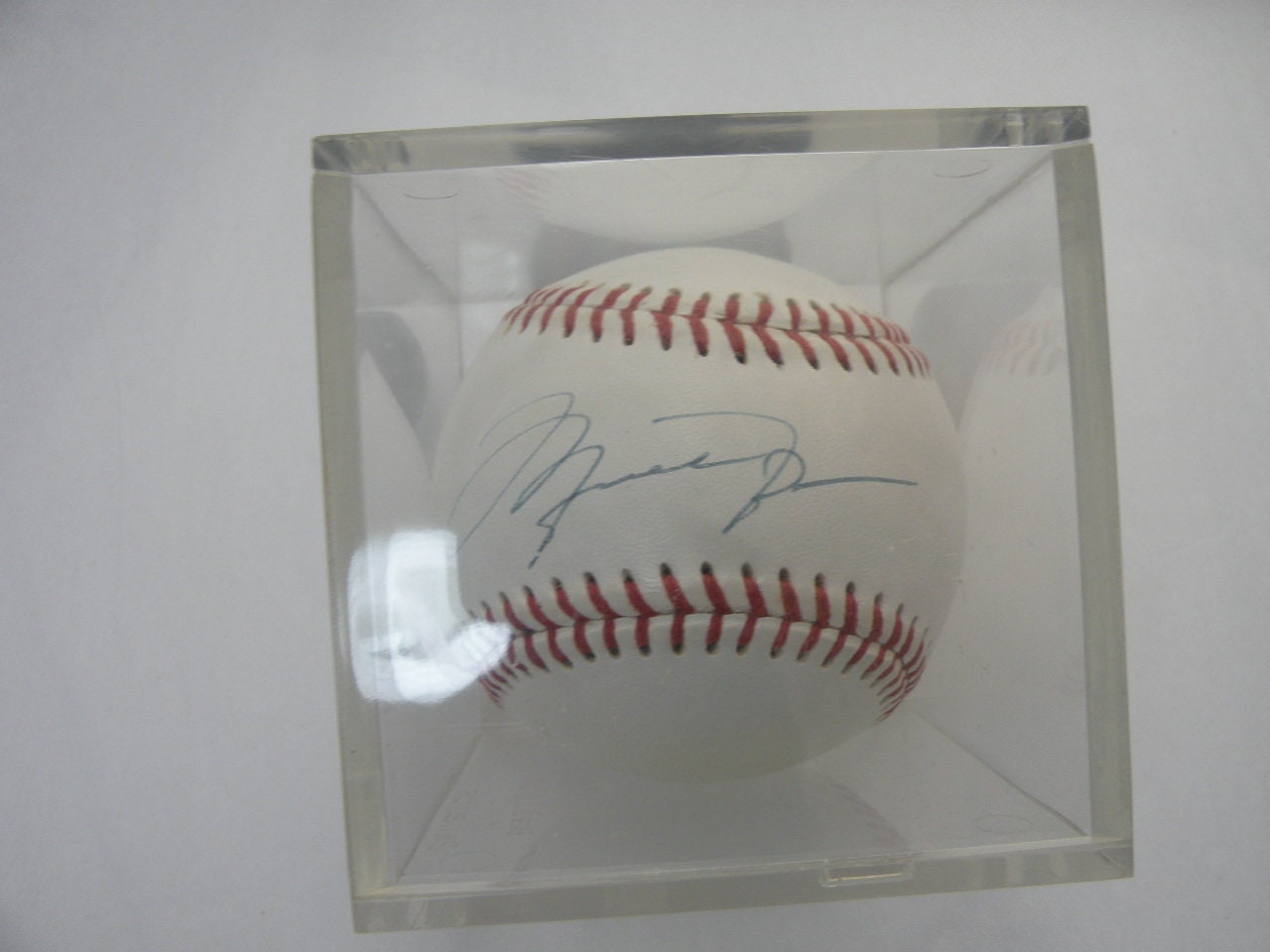 Michael Jordan Signed Baseball Autographed in Cube AAI 15505 Authenticated Etsy