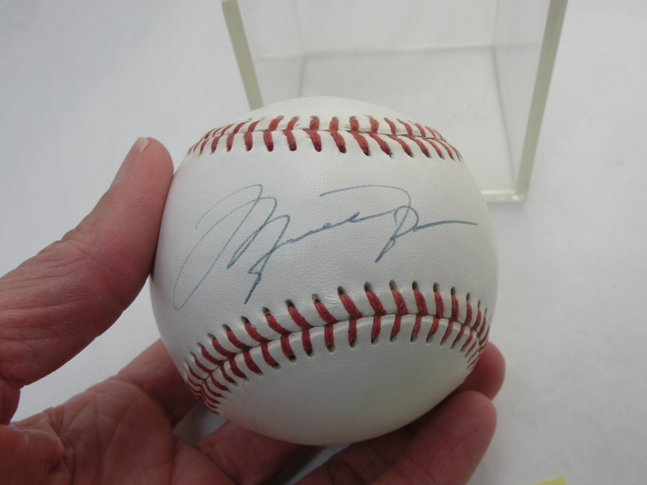 Michael Jordan Signed Baseball Autographed in Cube AAI 15505 Authenticated Etsy