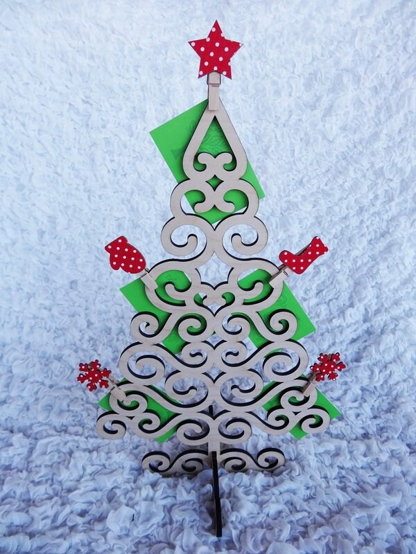 Christmas Tree Gift Card Holder to Hold Gift Cards Tickets Etsy