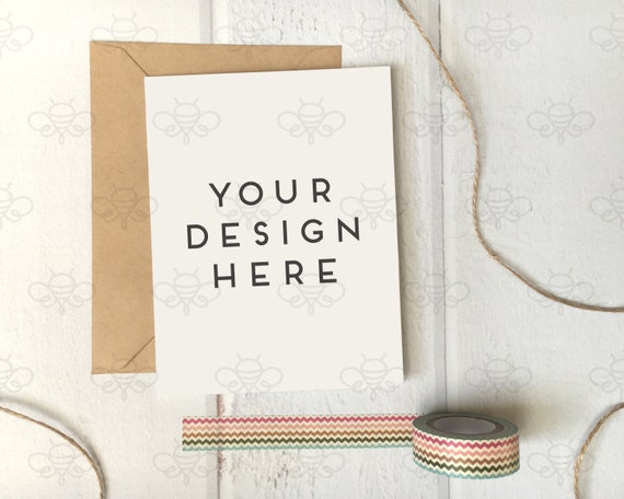 A2 Card Mockup Instant Download Styled Social Media Stock Etsy