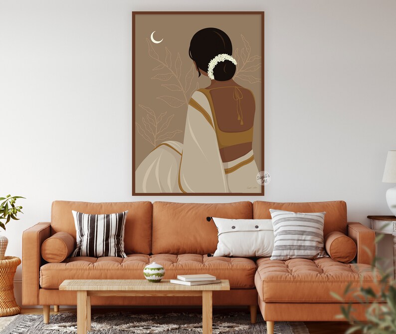 Desi Art Indian Art Indian Wall Art South Asian Art Tamil Etsy UK