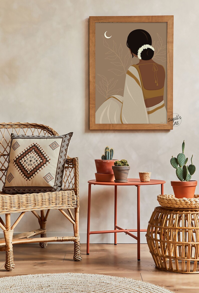 Desi Art Indian Art Indian Wall Art South Asian Art Tamil Etsy UK