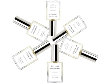 Creamy Sandalwood Perfume | Luxury Designer Fragrance with Moonlit Spices Caradamom | Luminos™ Curious Apothecary | Special Occasion Perfume