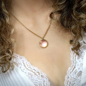 Self-Love Gemstone Necklace · Rose Quartz Necklace · Gold Bezel Set Pendant · Extra Long Pendant Necklace · Gemstone Necklace Gold 18 Karat