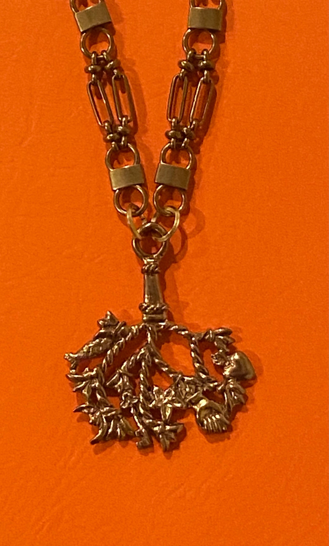 Large Bronze Cimaruta Necklace Protection Necklace Good Luck Gifts