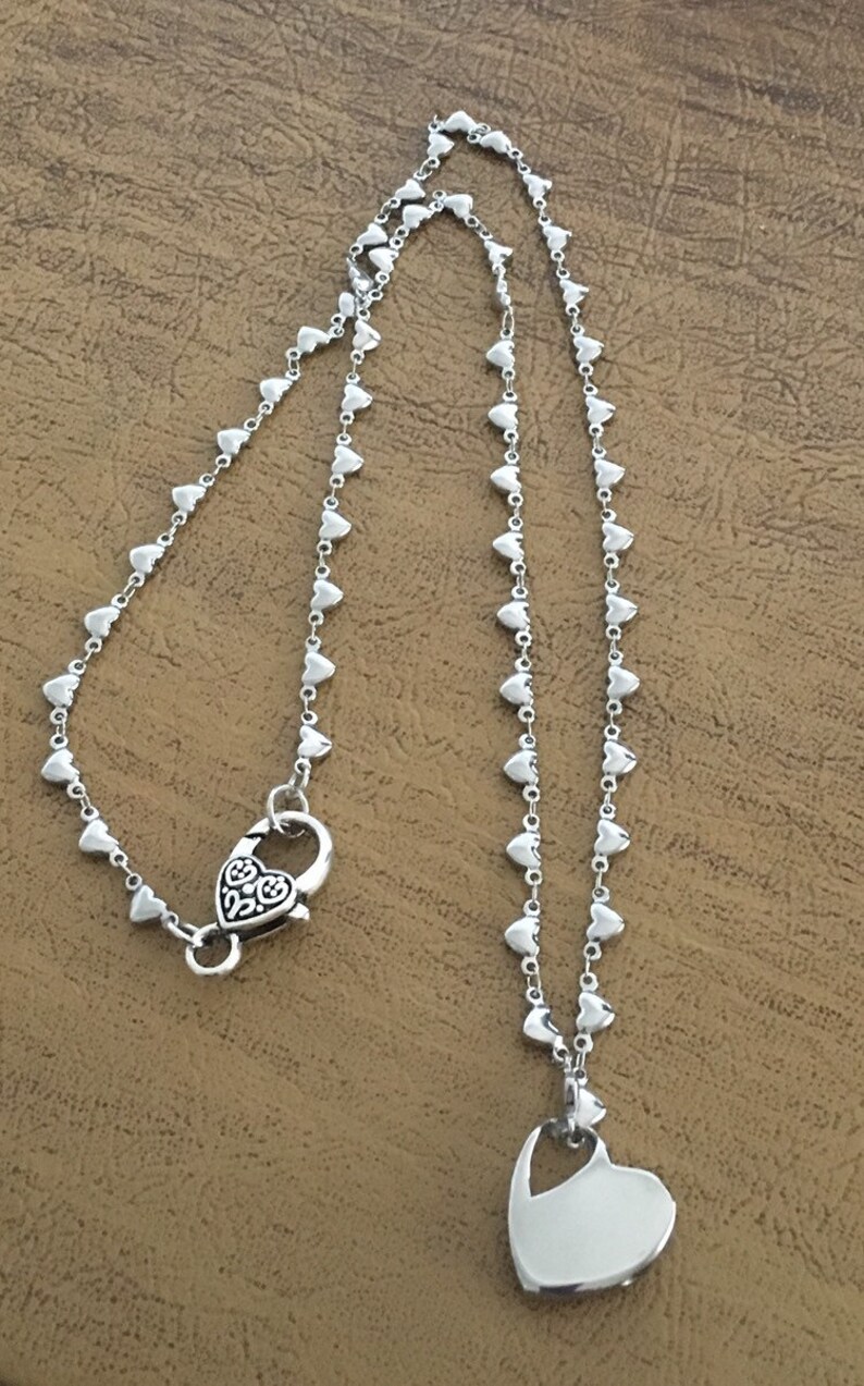 Urn Fill Kit Item #3426 Urn Necklace Heart Urn Necklace Keepsake Jewelry Ash Urn Necklace Memorial Jewelry Cremation Necklace