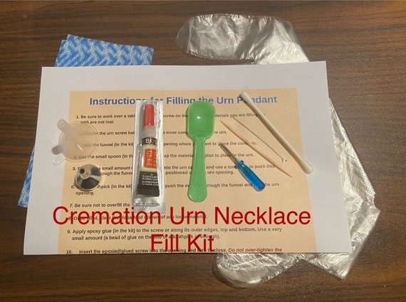 Urn Fill Kit Cremation Jewelry Funnel Kit Cremate Pendant Fill Kit Complete Kit For Filling Cremation Jewelry Item 80