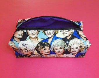 Neceser/estuche ilustrado de Las Chicas de Oro. ¡Hecho a mano y exclusivo de ThatAgnes!