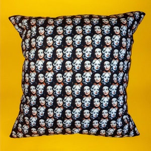 LARGE Whatever Happened to Baby Jane illustrated handmade cushion