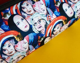 Neceser/estuche ilustrado Grey Gardens. ¡Hecho a mano y exclusivo de ThatAgnes!