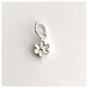 5mm Sterling Silver Small Flower Charm