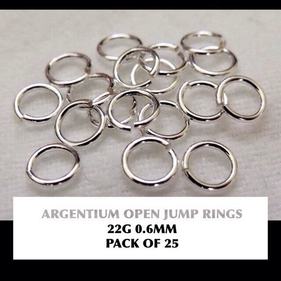Pack of 10 Gold Filled Open Jump Rings 0.6mm wire, approx. AWG 22