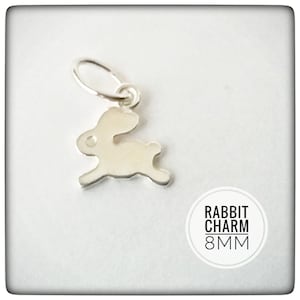 Sterling Silver 8mm Rabbit Charm