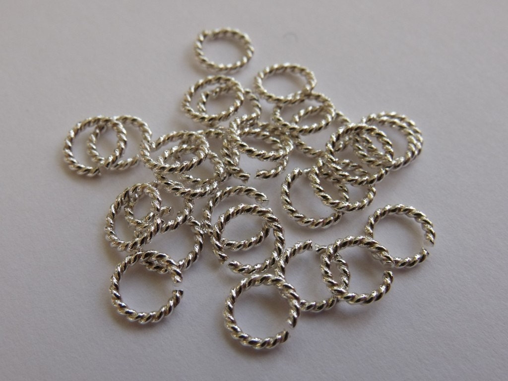 20 Pcs Bag of 4 mm 22g Silver Open Jump Rings