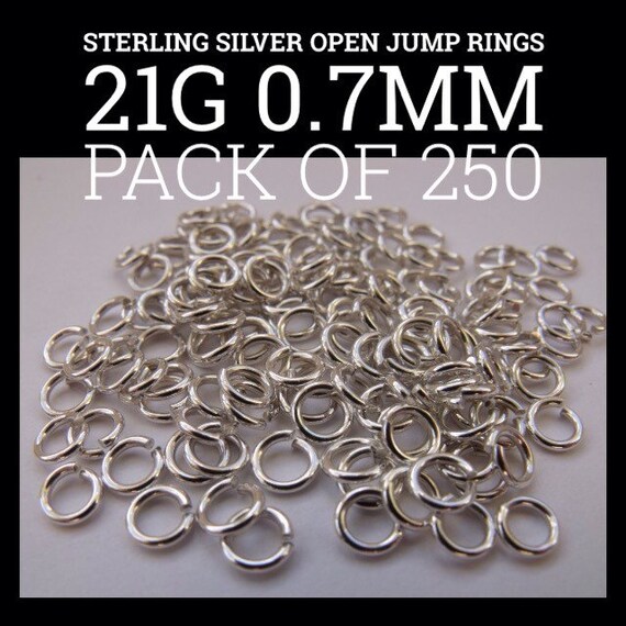 10 X Strong Solid Sterling 925 Silver 5mm Jump Rings High Quality 0.9mm Wire