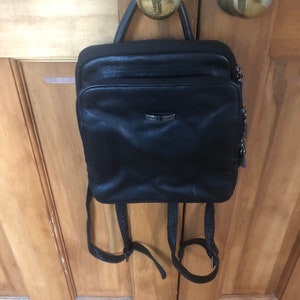 Wilsons Leather Pelle Studio Black Soft Leather Backpack Purse Wilsons Leather Pelle Studio Black Soft Leather Backpack  main image 3
