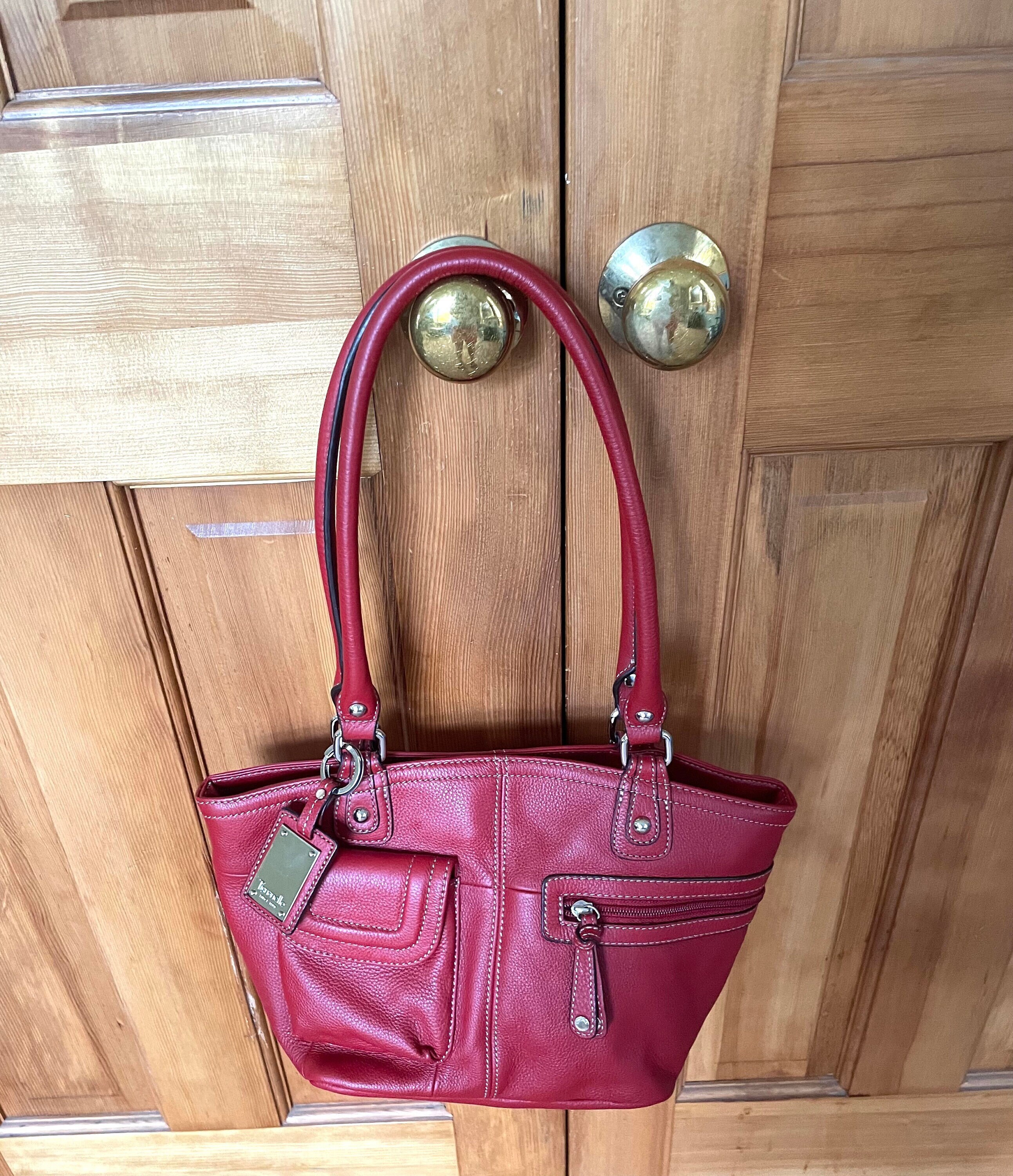 tignanello brown leather backpack