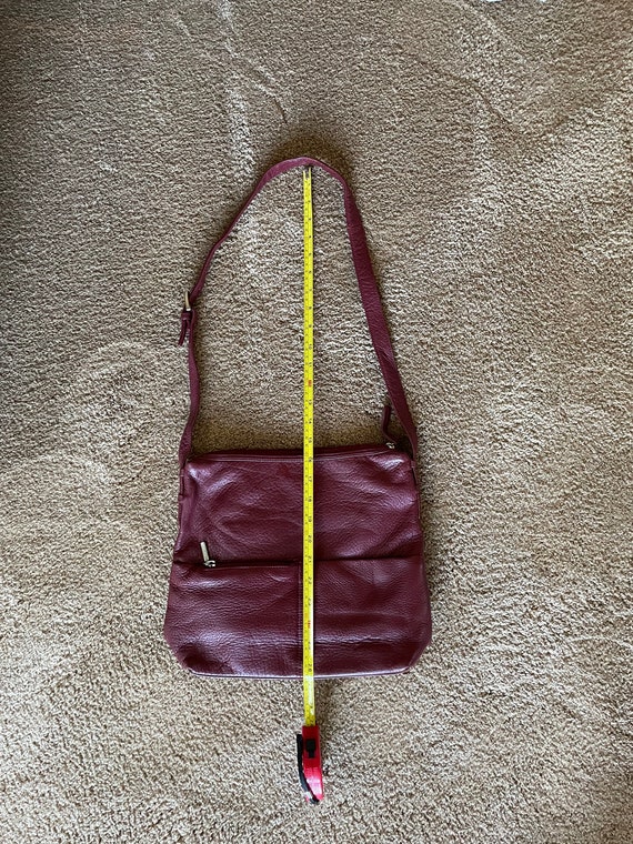 Stone Mountain Burgundy Leather Crossbody Bag - image 6