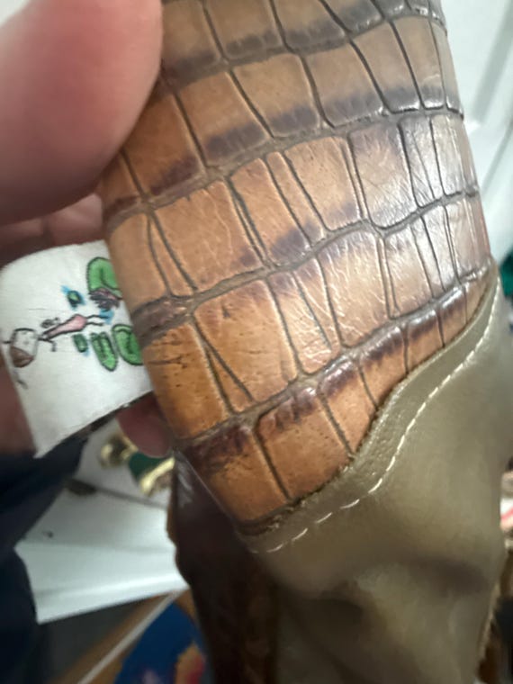 Lilypad Creations Handmade Patchwork Leather Cros… - image 4