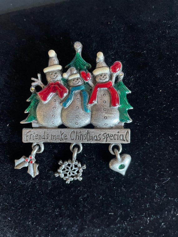 Snowman Christmas Pin Friends Make Christmas Speci