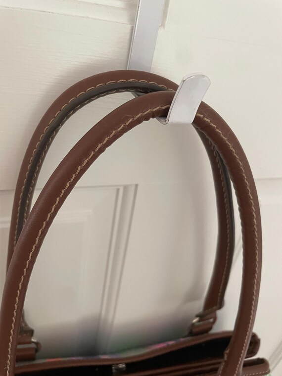 Chaps Multicolor Bright colored plaid Shoulder Ba… - image 3