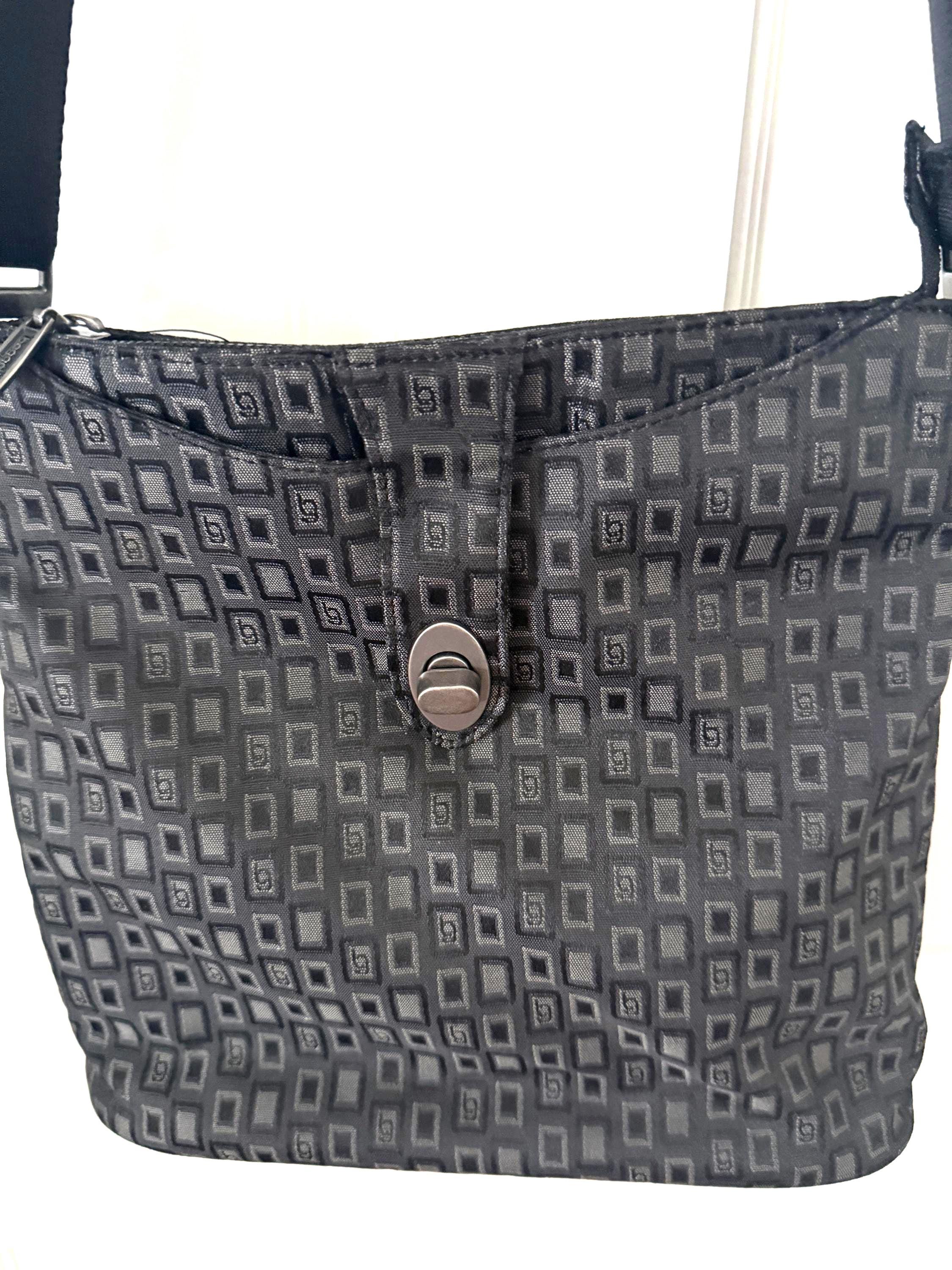 Baggallini Gray Black Geometric Organizer Crossbody Bag - Etsy