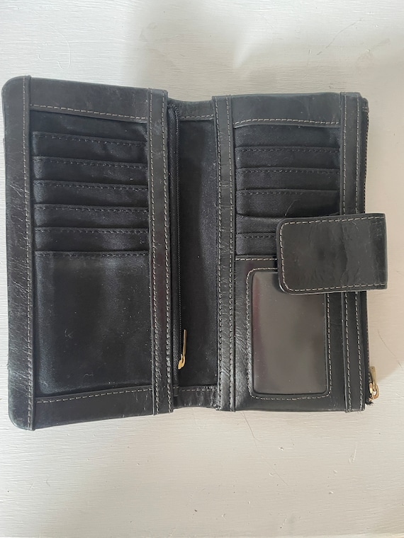 Fossil Black Leather Clutch Wallet
