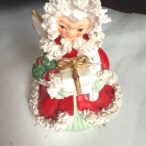 Napco Red Christmas Angel Figurines - Etsy