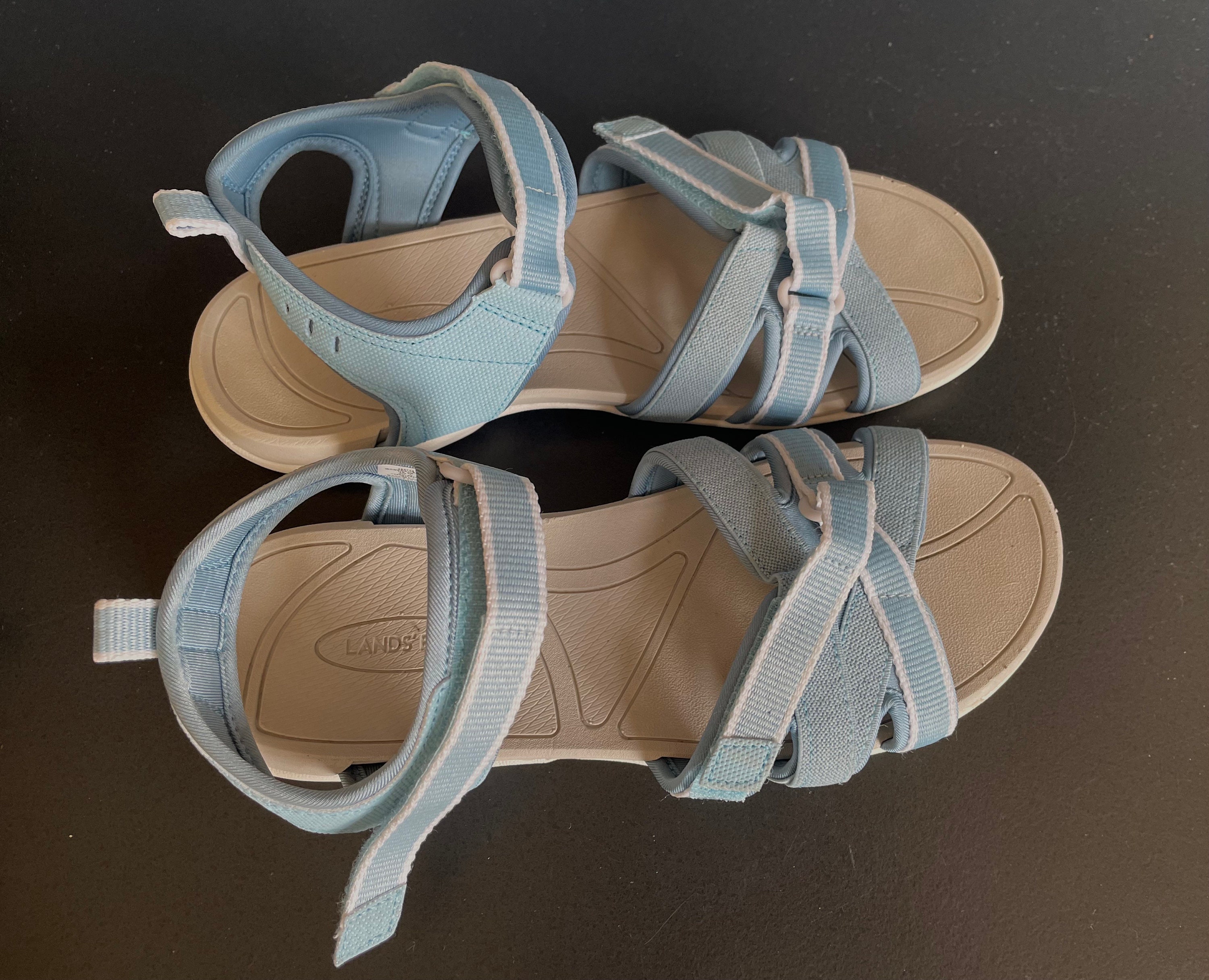 Land's End Blue Adjustable Women's Sandals 9 - Etsy Hong Kong