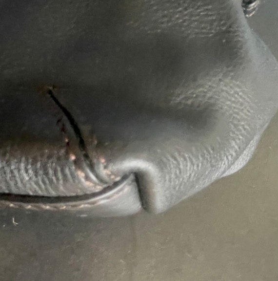 Aigner Black Leather Satchel Shoulder handbag - image 5