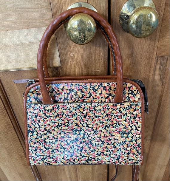 Patricia Nash Mini Blooms Convertible Satchel Bag 