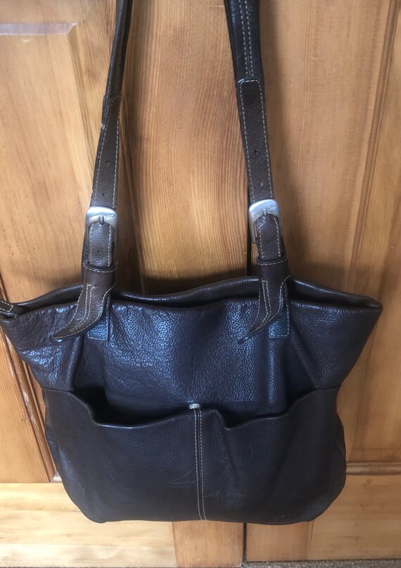 Stone Mountain Dark Brown Shoulder Handbag Exterior Pockets Etsy