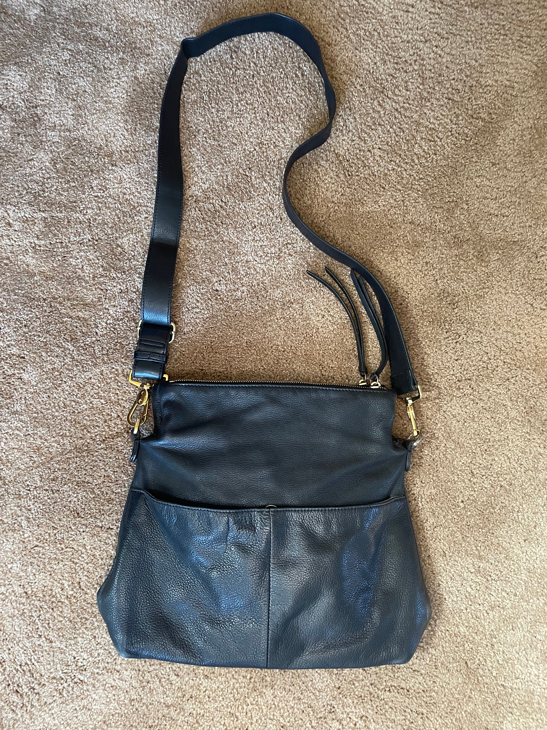 black leather margot purses