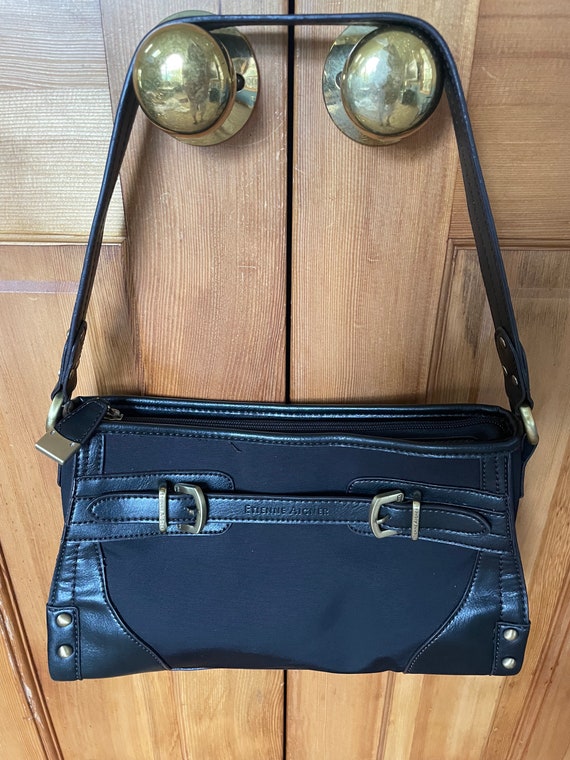 Handbag Etienne Aigner black gold shoulder bag